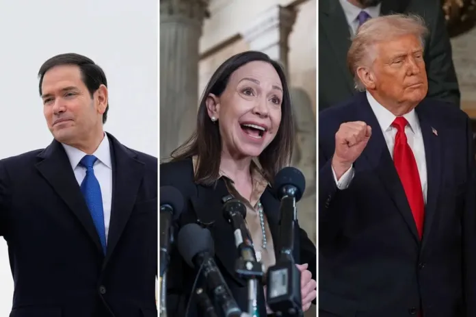 Rubio, Machado, Trump