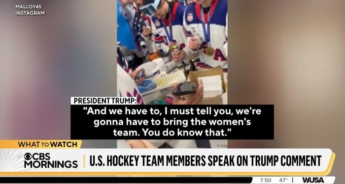 Sports Media Tries To Smear Men's Hockey Team As Sexist Trump Puppets