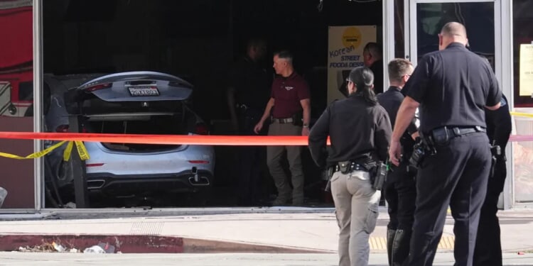 Three dead and several injured after car crashes into grocery store