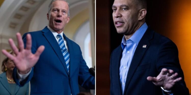 Thune spars with Hakeem Jeffries over 'impossible' DHS funding