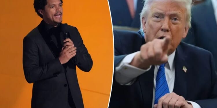 Trump threatens to sue Grammy host Trevor Noah over Epstein comments