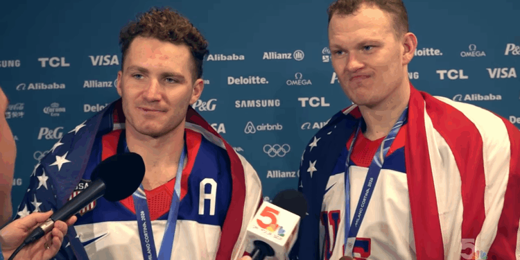 Team USA hockey interview.