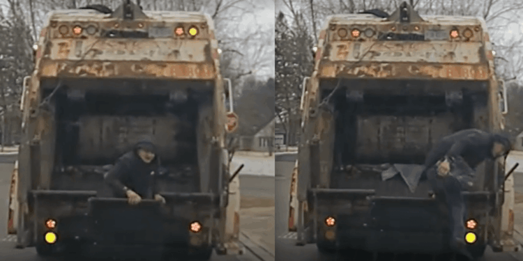 Suspect nicknamed 'Oscar the Grouch' makes run for it after hiding in trash bin. But his escape attempt stinks.