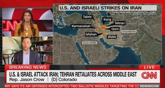 CNN's Kaitlan Collins Sets Up Dem Jason Crow to Trash Trump as 'Draft Dodger'