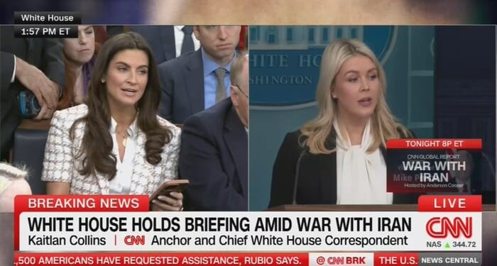 Leavitt Throws Down With CNN Hack Kaitlan Collins Over VILE Iran Question