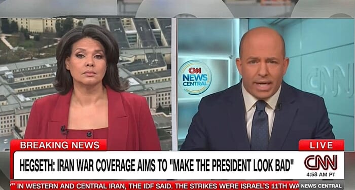 Stelter Cries 'Fake News' That Media Hates Trump