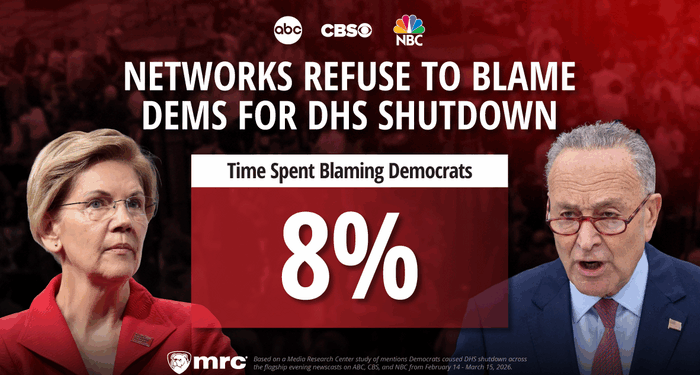 Network Evening News Spends Only 8 Percent of DHS Shutdown Coverage Blaming Dems