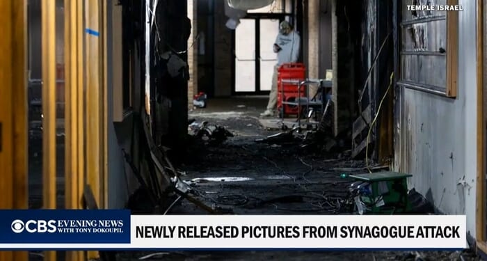 NBC Ignores New Photos Showing Destruction Inside Michigan Synagogue