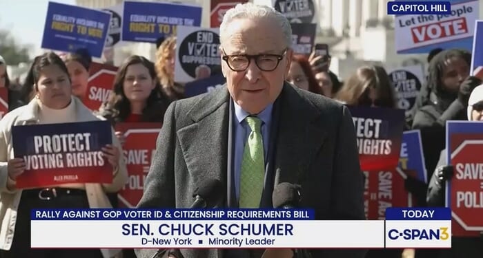PolitiFact Can't Check Schumer on 'Jim Crow 2.0,' Nitpicks SAVE Act Voter Math