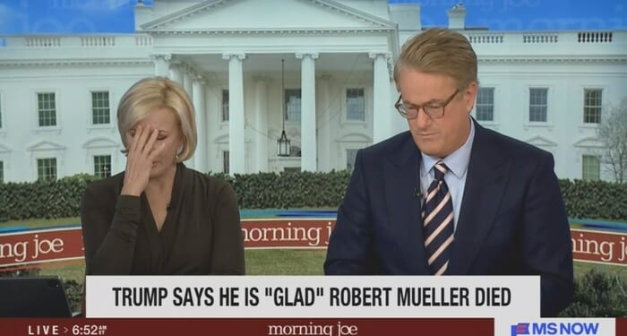 Mika Refuses to Read Trump Statement on Mueller’s Death: 'I’m Not Doing It'