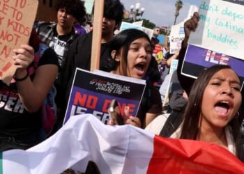 Welcome to the new high-school activism: One side chants, the other gets punished