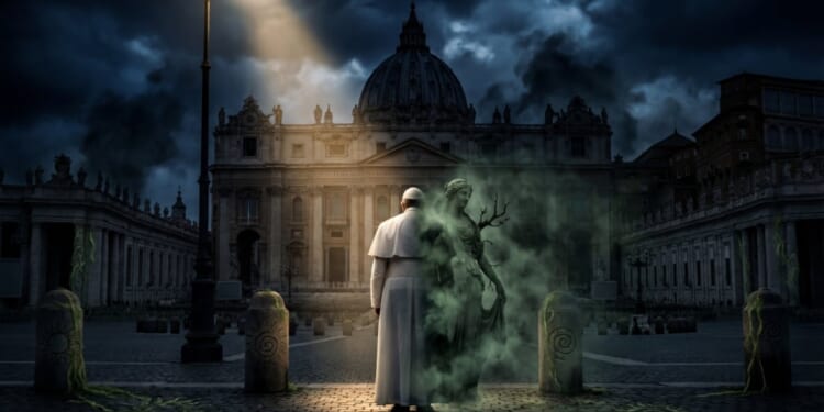 Pope Leo as Woke Pachamama Agent