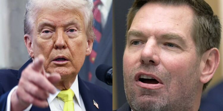Swalwell lashes out at Trump after FBI reportedly looks to release files on his alleged Chinese spy scandal