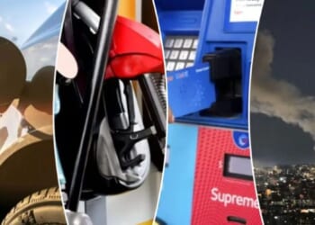 64 cents higher than a month ago, and no state averages under $3 per gallon