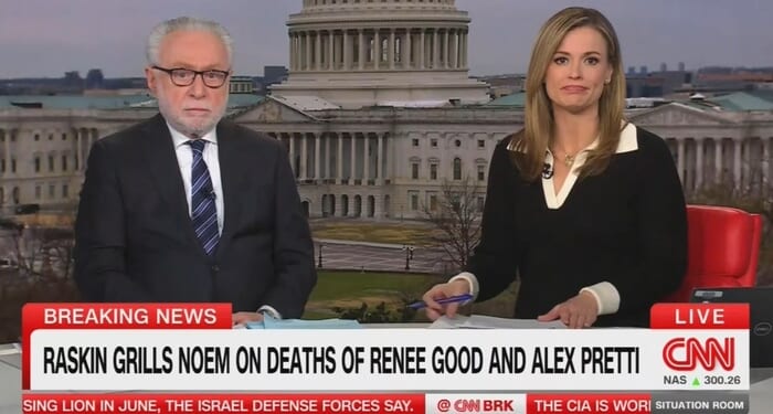 CNN's Blitzer & Brown Gush Over Jamie Raskin's 'Terrorist' Shaming of Noem