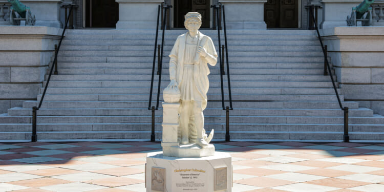 Christopher Columbus Statue Restored at White House: Welcome Back