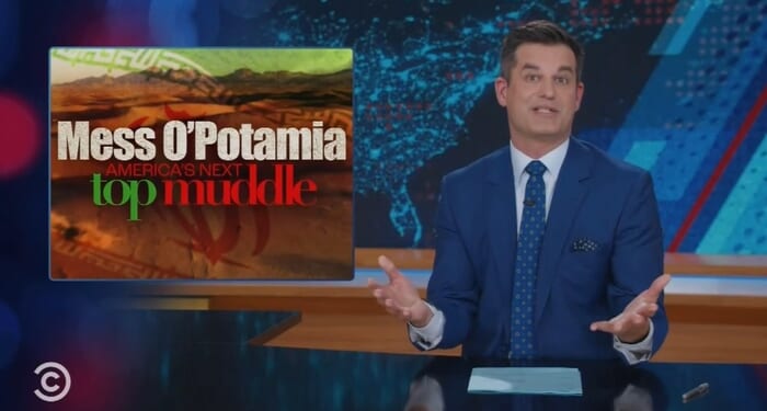 Daily Show's Kosta Thinks F-15 Friendly Fire Incident Is Hilarious