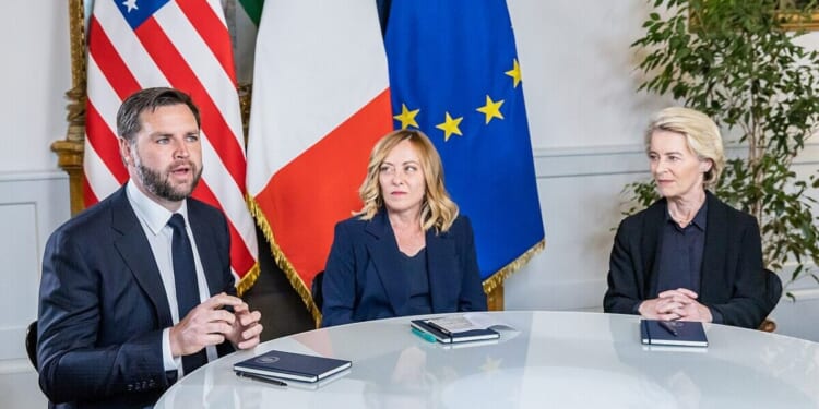 JD Vance, EU President der Leyen