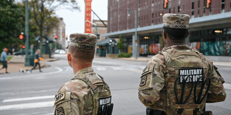National Guardsmen in Memphis