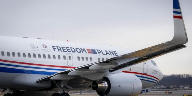 Freedom Plane takes ‘documents that forged a nation’ on US tour for 250 celebration