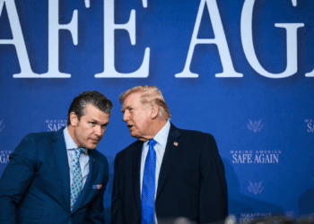 Pete Hegseth and Donald Trump