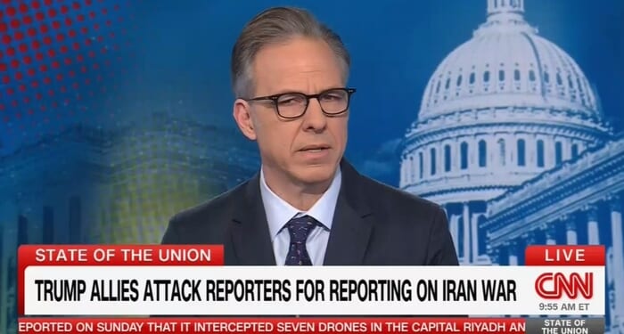 Jake Tapper is MAD at Criticism of the Elitist Media’s Iran Coverage