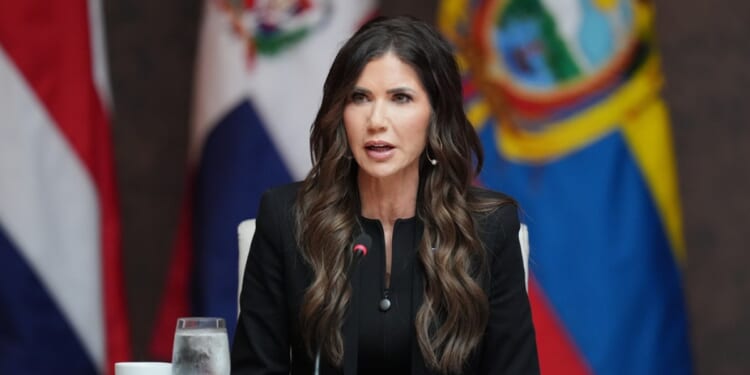 Noem talks up ‘migration control’ in first remarks in new role