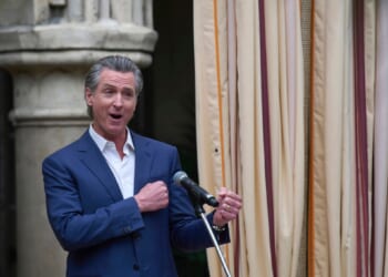 The Left comes for a flailing Gavin Newsom