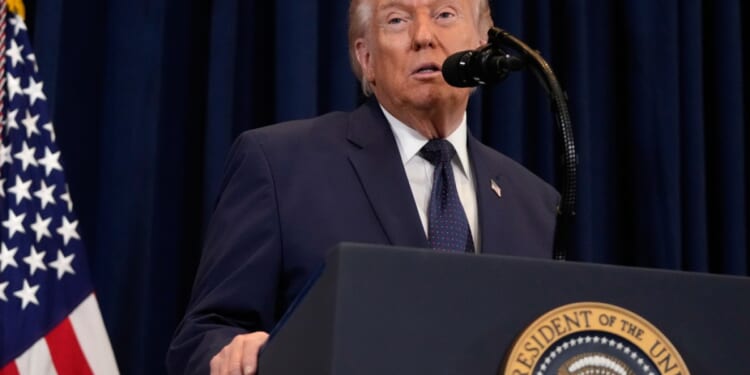 Trump says Iran tried to build a new site 'protected by granite'