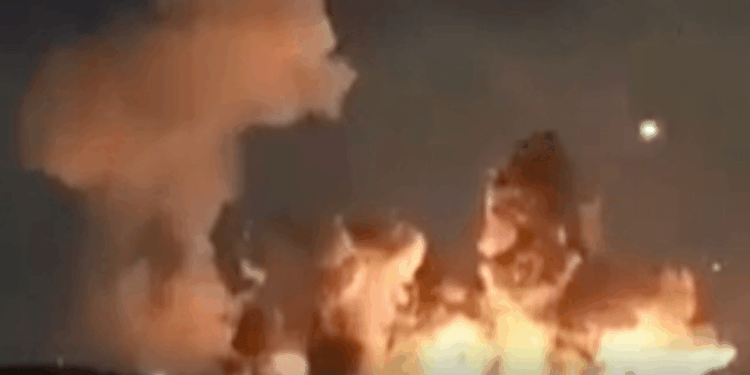 Trump shows video of immense blast after US airstrike using bunker buster bombs