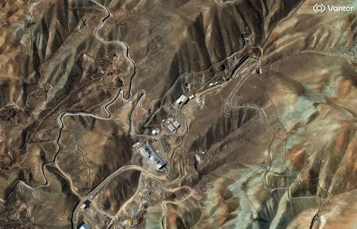 Satellite image of the Garmdarah missile base in Iran