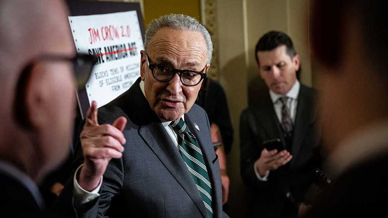 'Allows ICE to kick tens of billions' off voter rolls? Schumer\u2019s SAVE Act claims keep getting worse.
