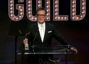 Writers Guild Gushes Over 'Comedy Hero' Colbert At Awards Ceremony