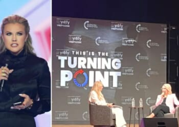 Erika Kirk and Karoline Leavitt kick off TPUSA college tour