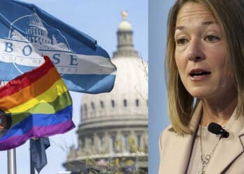 Woke Boise mayor tears up after city is forced to take down Pride flag on 'Transgender Day of Visibility'