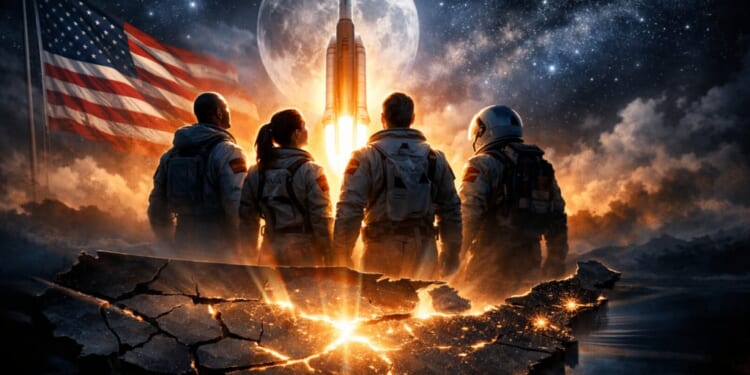 A Divided Nation Looks to the Stars