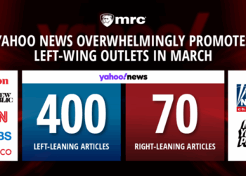 Yahoo News Was Most Bipolar Big Four News App in March