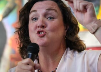 VIDEO: Katie Porter suggests she will defend truckers who can't speak English from Trump in bizarre debate moment