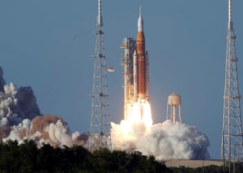 Artemis II lifts off with four astronauts on journey to moon and back
