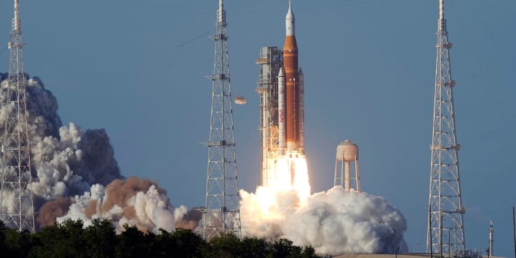Artemis II lifts off with four astronauts on journey to moon and back