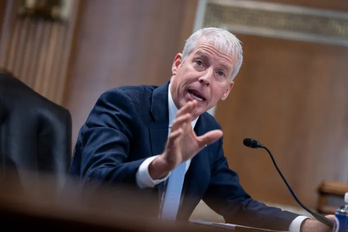 Energy Secretary Chris Wright testifies before the Senate Energy and Natural Resources Committee.