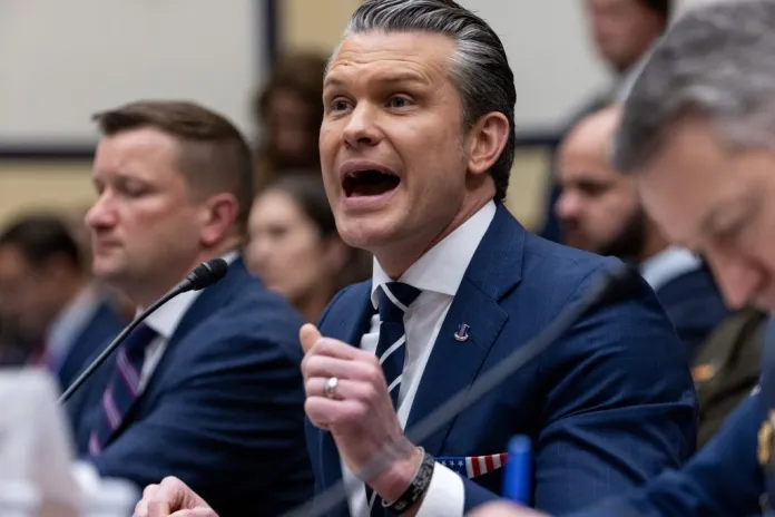 War Secretary Pete Hegseth.