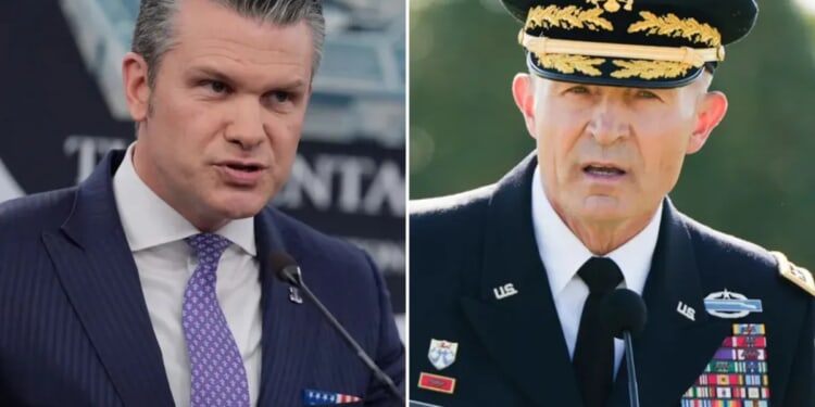 Hegseth removes Army chief of staff Gen. Randy George