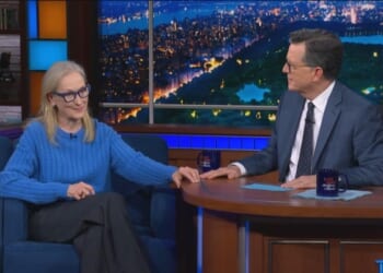 Meryl Streep Spreads Voter Suppression Conspiracies With Colbert