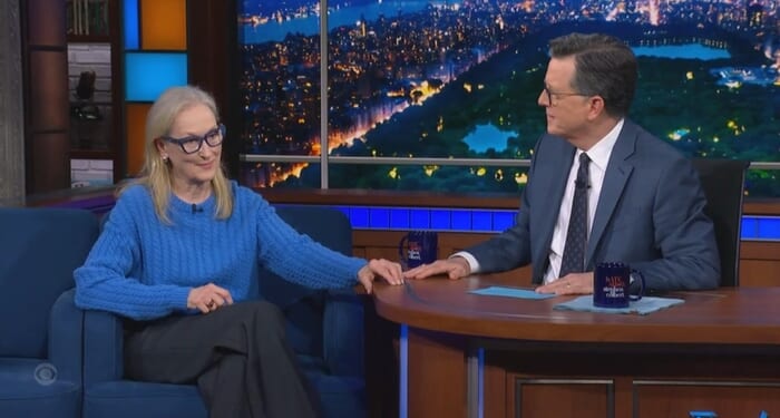 Meryl Streep Spreads Voter Suppression Conspiracies With Colbert