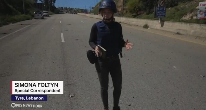 PBS Reporter Simona Foltyn Slams Israel's 'Occupation' of Hezbollah-Run Lebanon