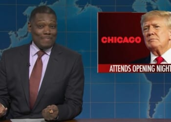 'SNL' News Man Jokes About Trump Being SHOT at the Kennedy Center