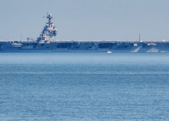 USS Gerald R. Ford leaves port in Croatia after fire damage repairs