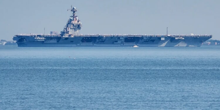 USS Gerald R. Ford leaves port in Croatia after fire damage repairs